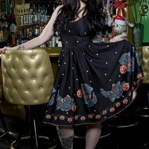 Sourpuss Feline Spooky Sweets Dress